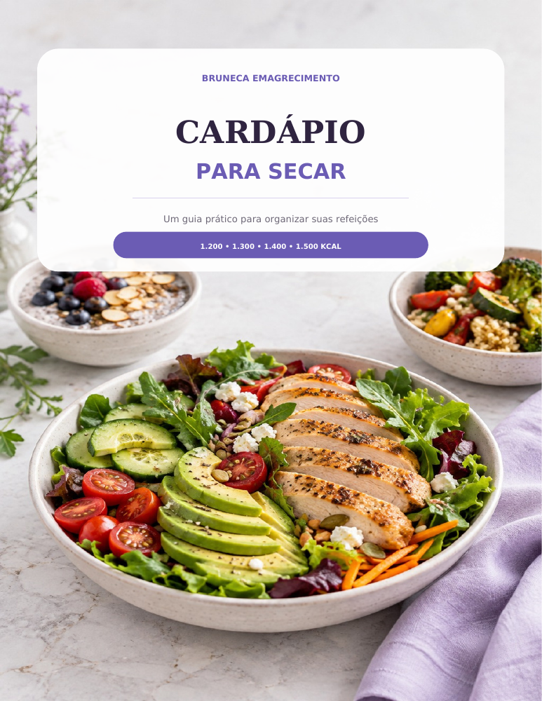 Capa do e-book Cardápio para Secar